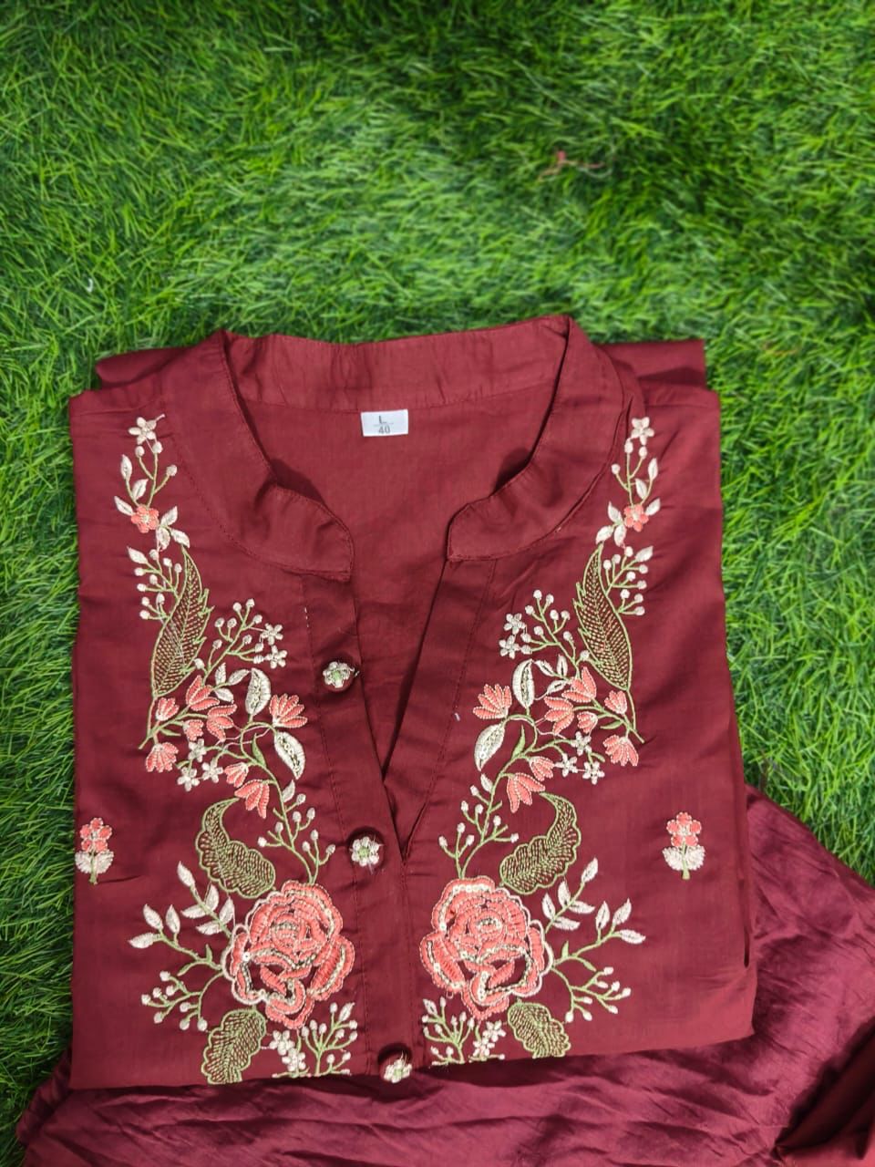 Kurti with Pant with cotton 100-100 Dupatta