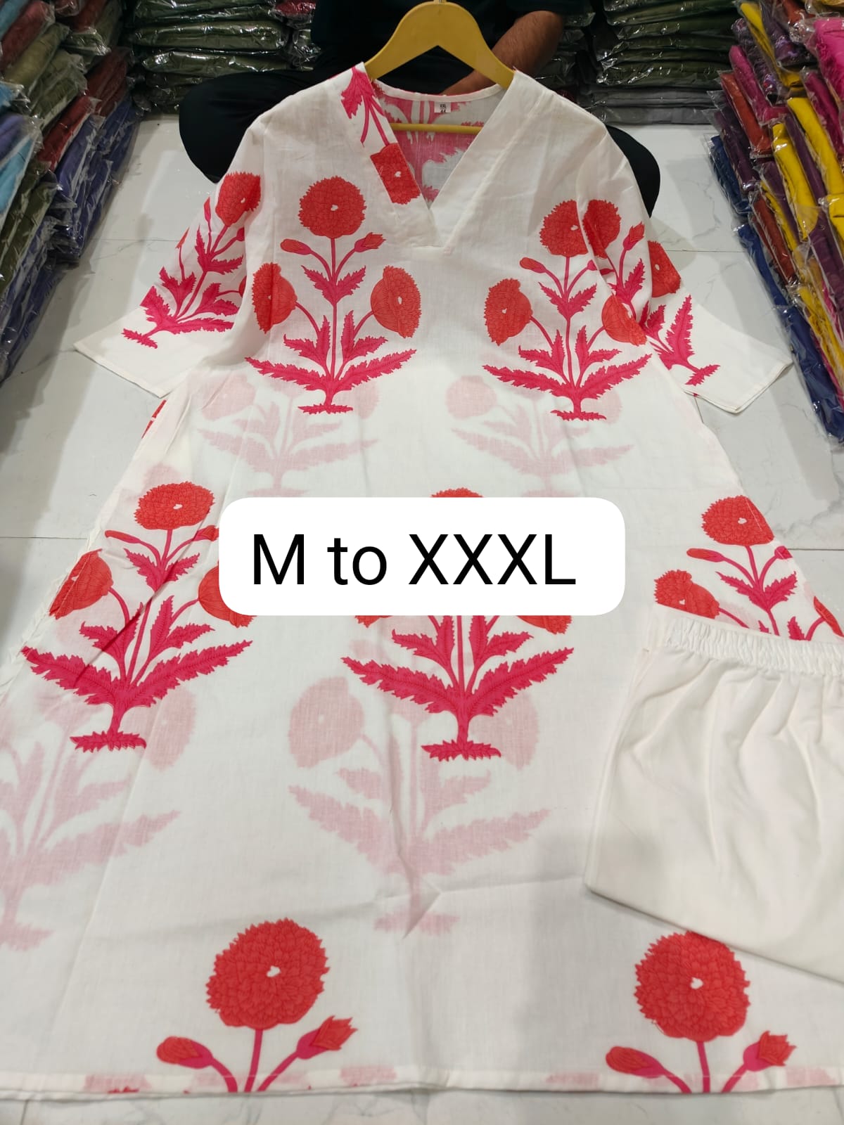 Summer Cotton Kurta Set