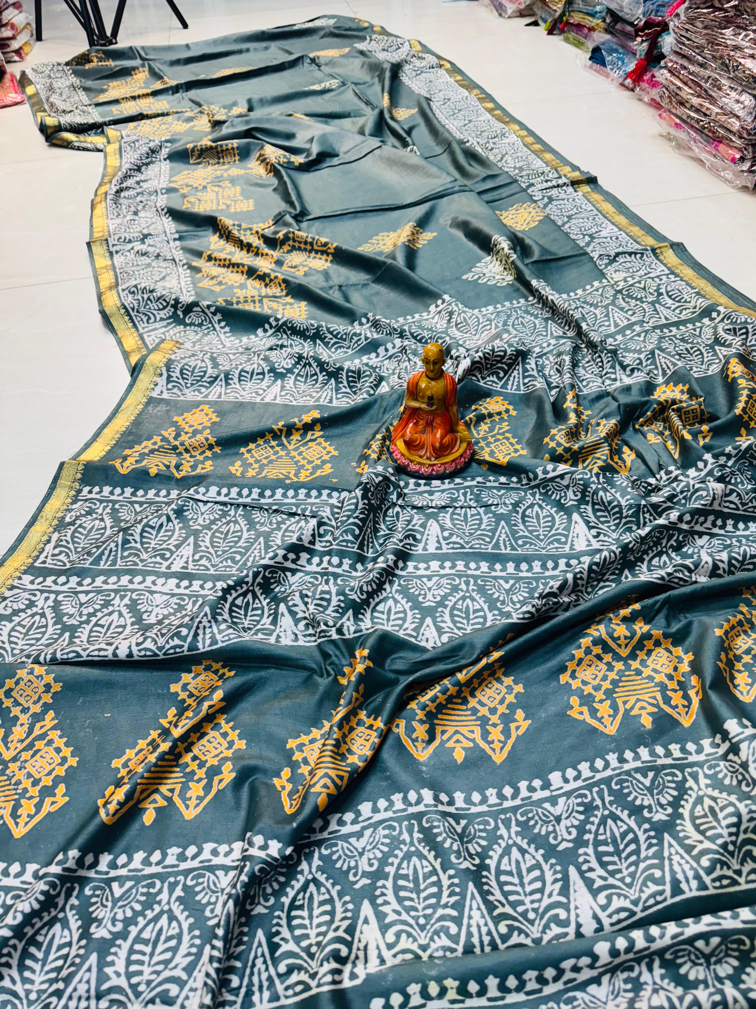 NEW EXCLUSIVE MAHESHWARI SILK  WITH BP