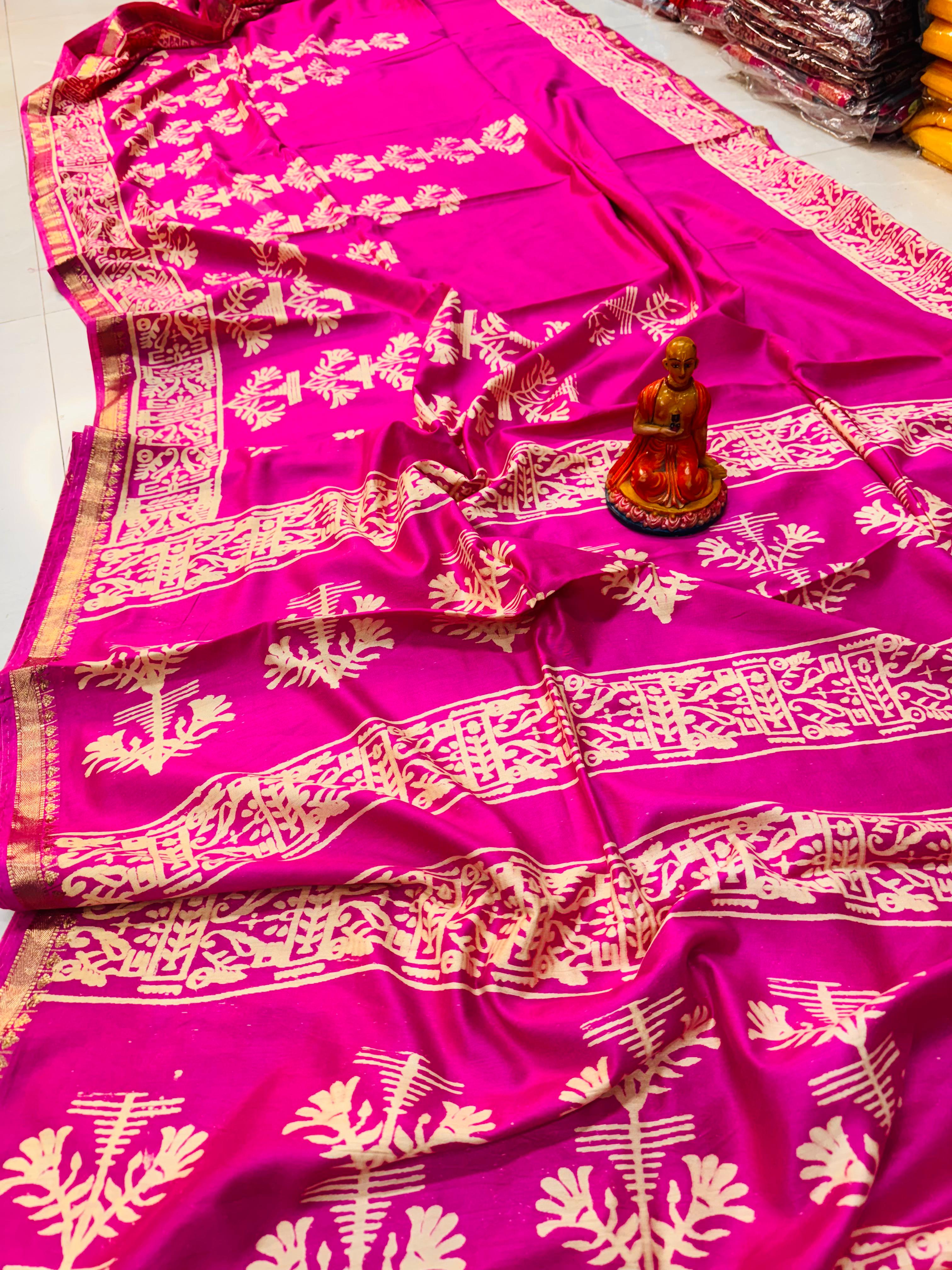 NEW EXCLUSIVE MAHESHWARI SILK  WITH BP