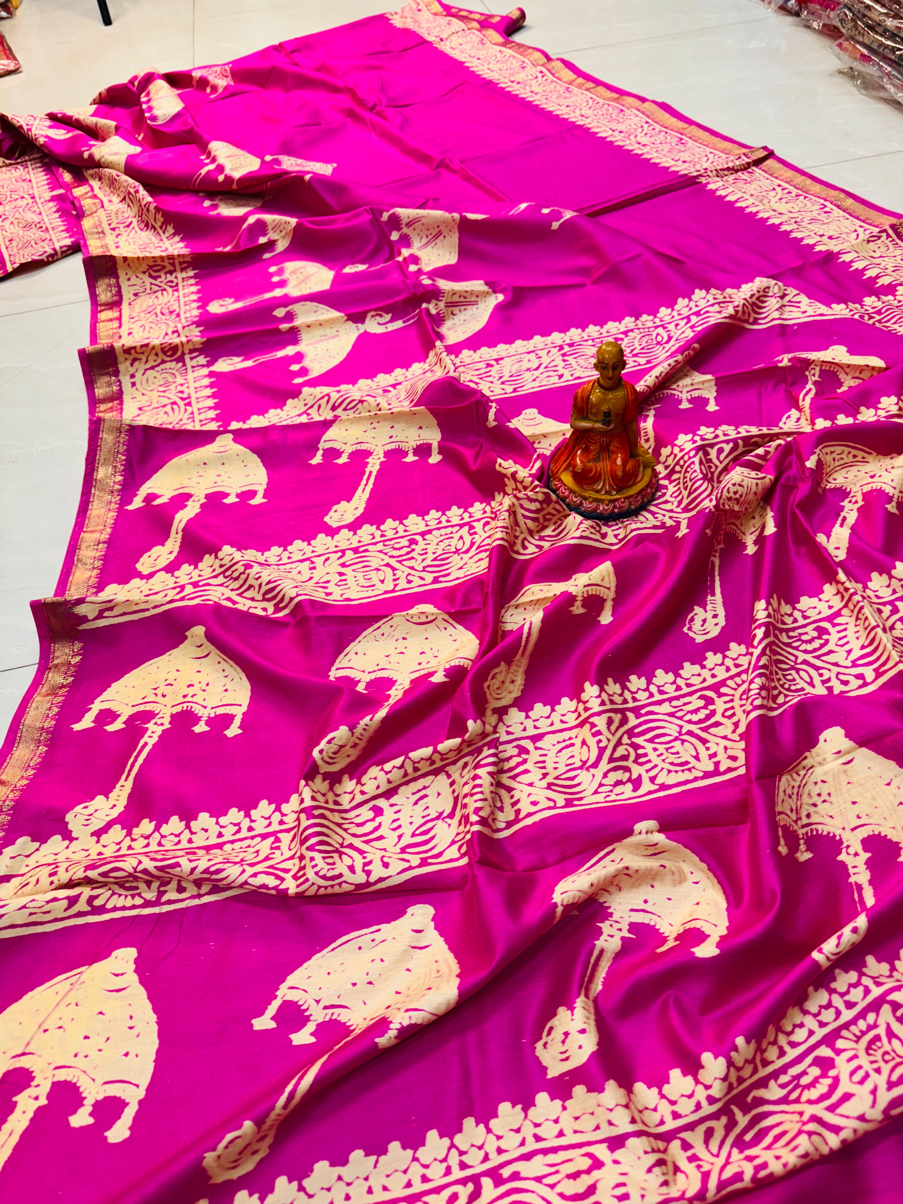 NEW EXCLUSIVE MAHESHWARI SILK  WITH BP