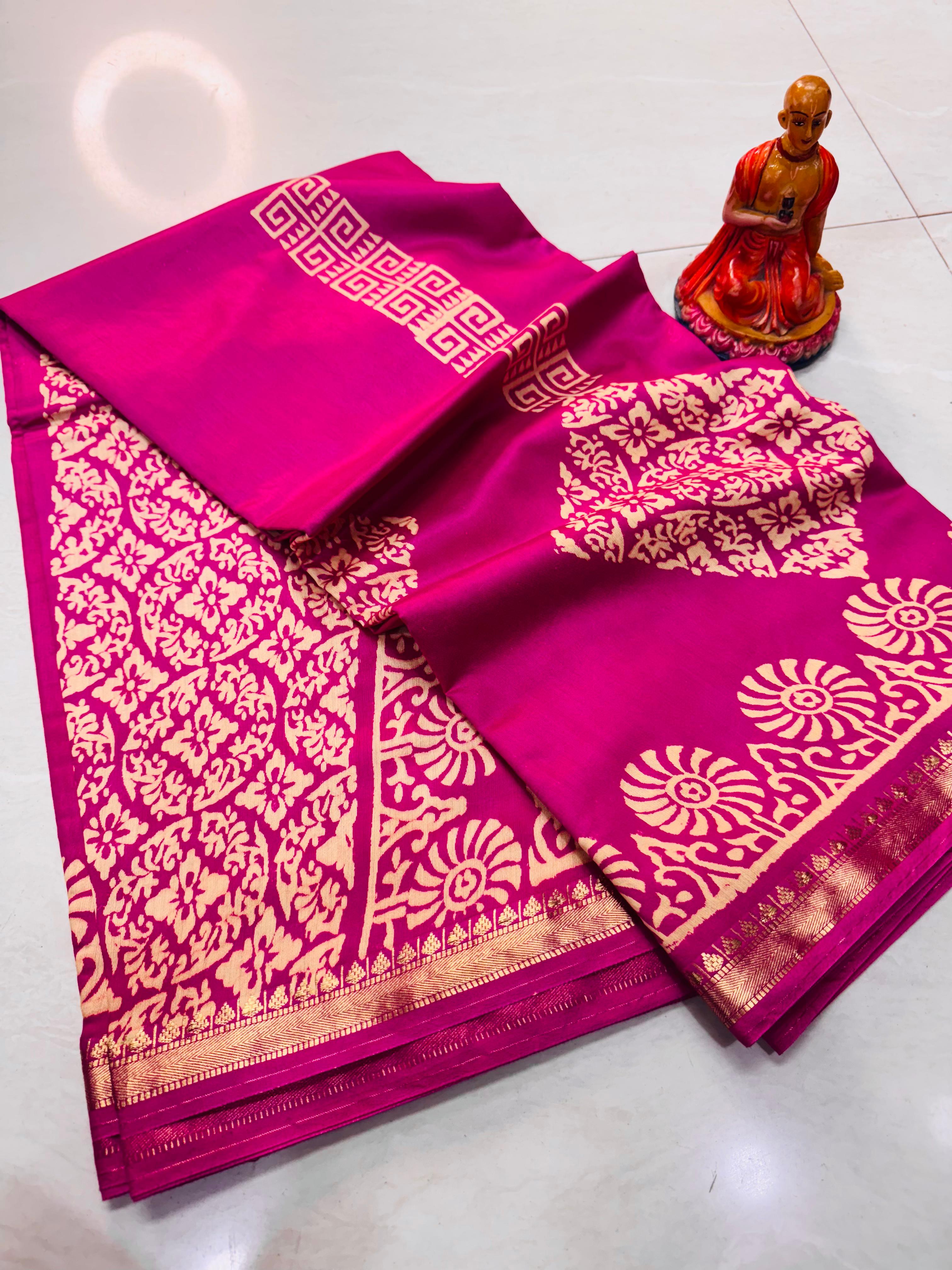 NEW EXCLUSIVE MAHESHWARI SILK  WITH BP