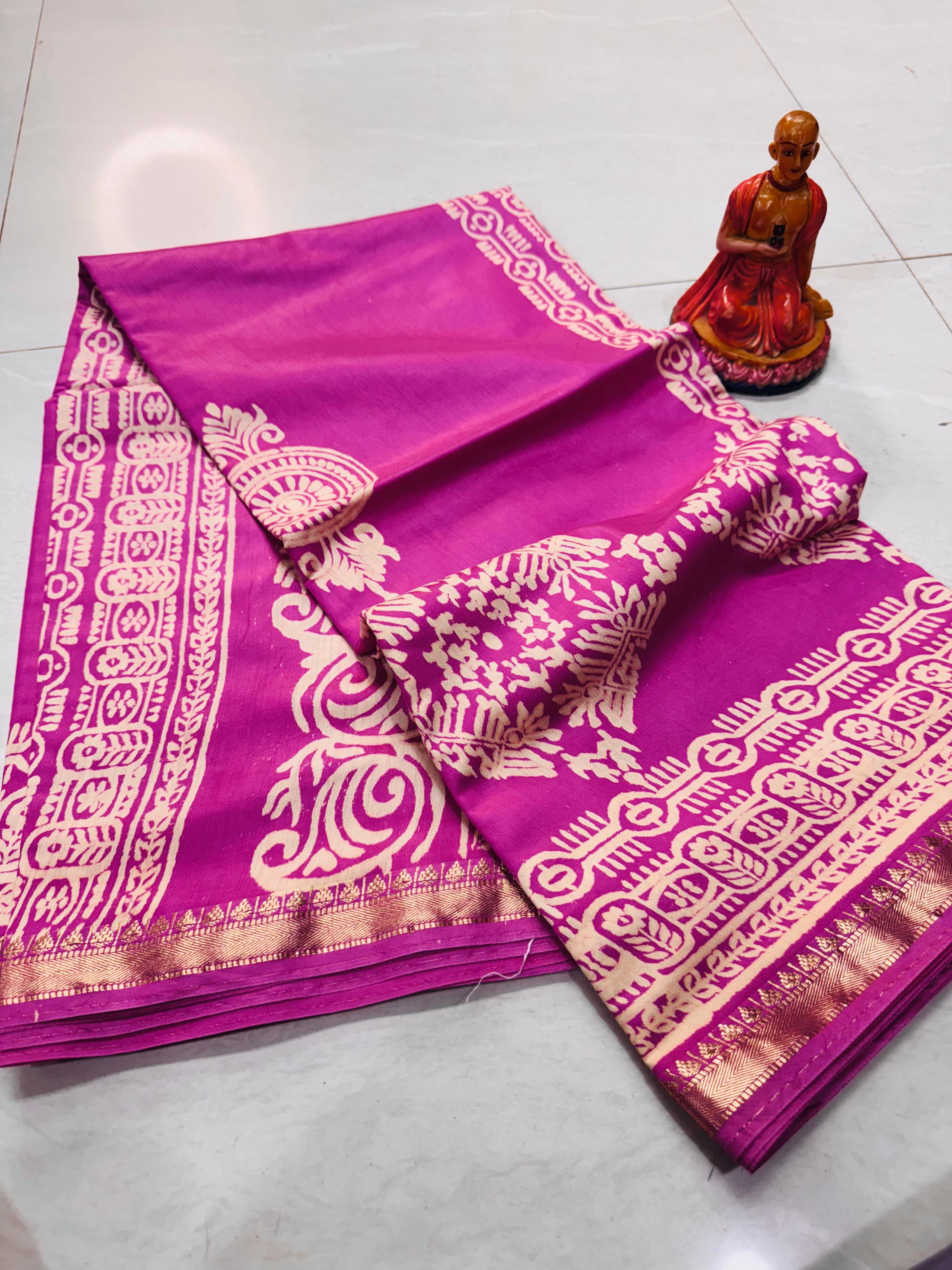 NEW EXCLUSIVE MAHESHWARI SILK  WITH BP