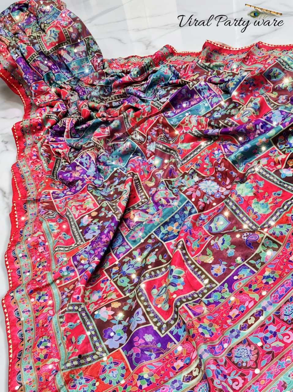 VIRAL PARTY WEAR SAREE