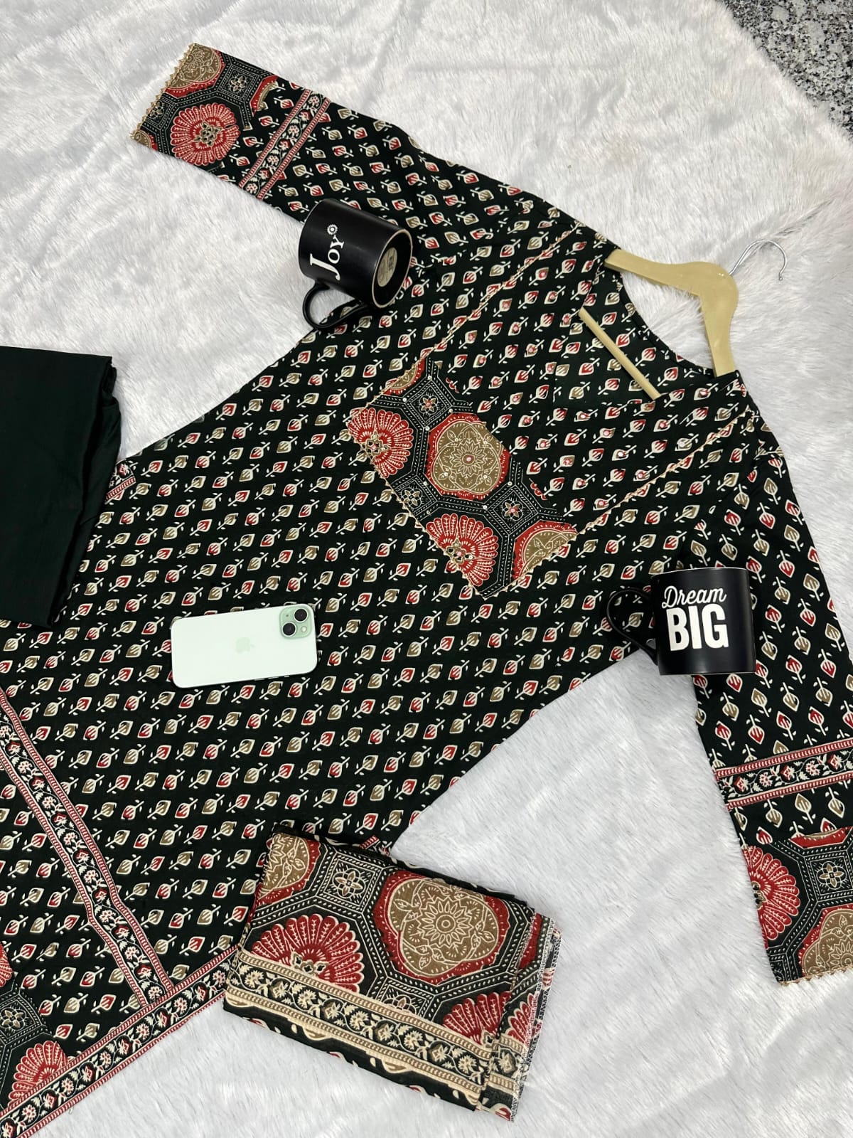 Kurti with pant with dupatta