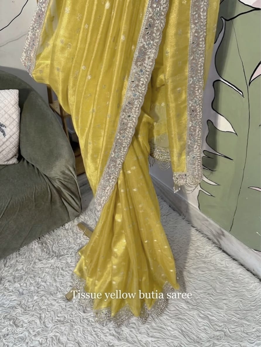 EXQUISITE TISSUE SILK SAREE