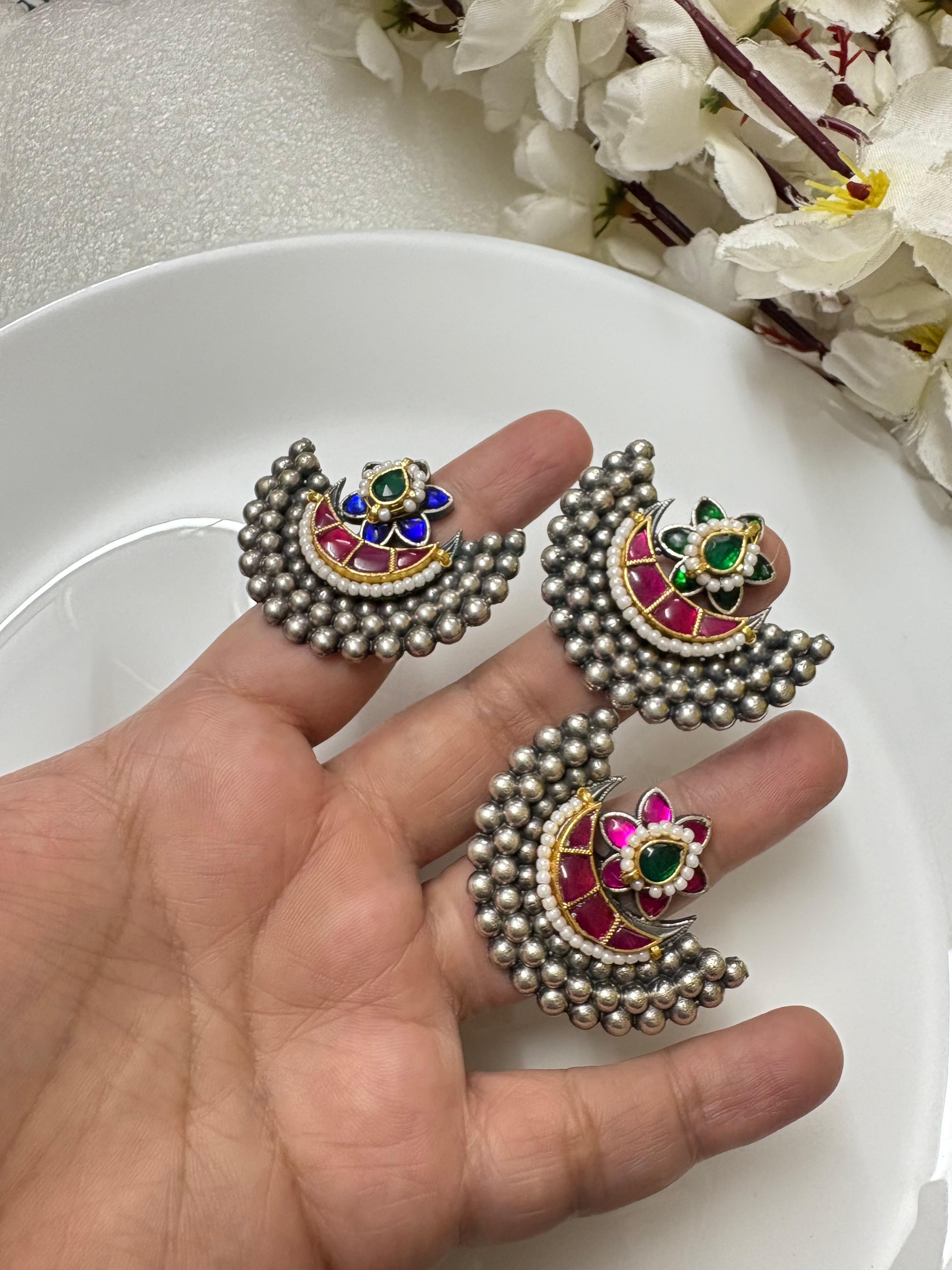 KUNDAN MULTICOLOURED FINGER RINGS