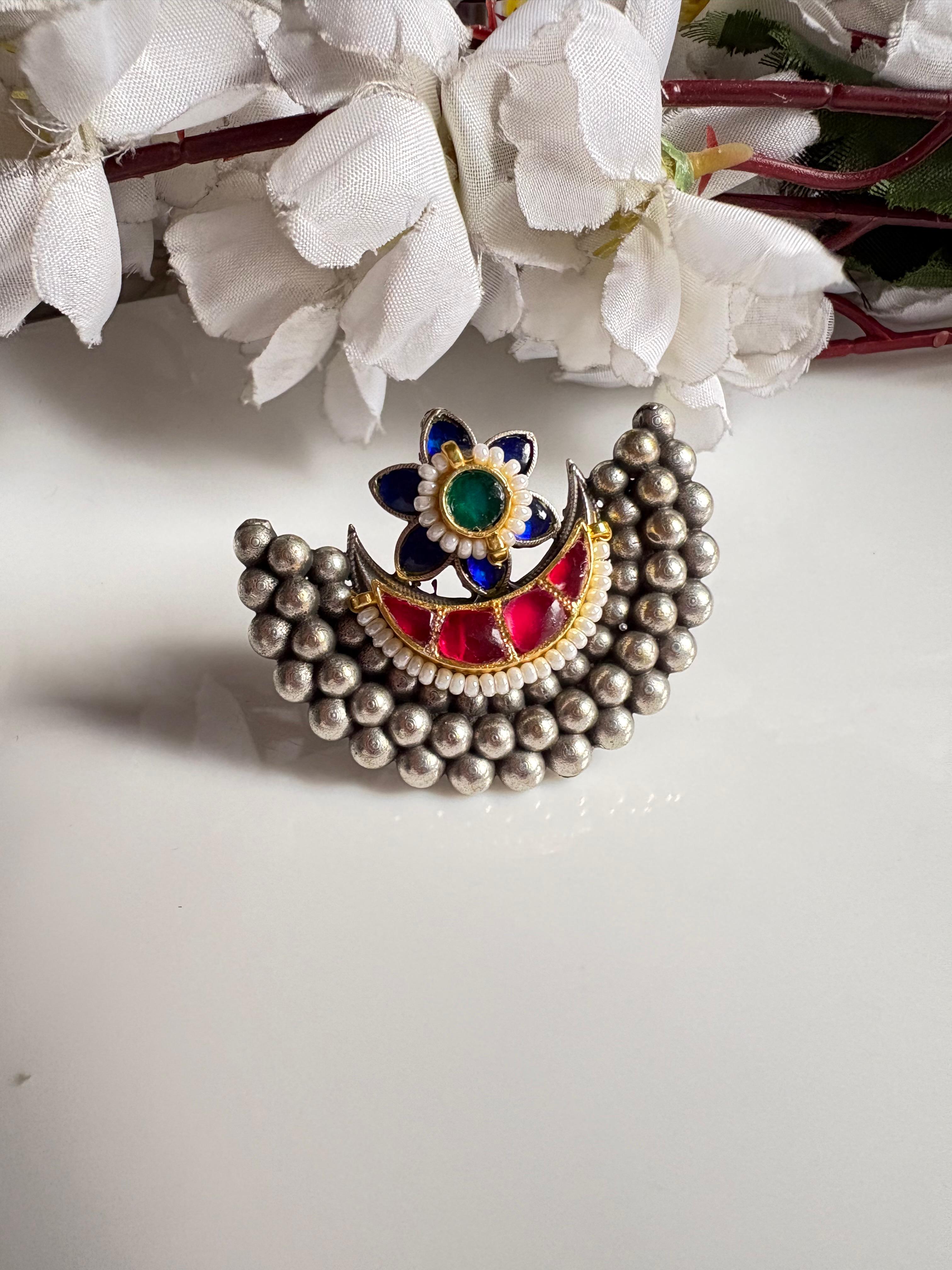 KUNDAN MULTICOLOURED FINGER RINGS