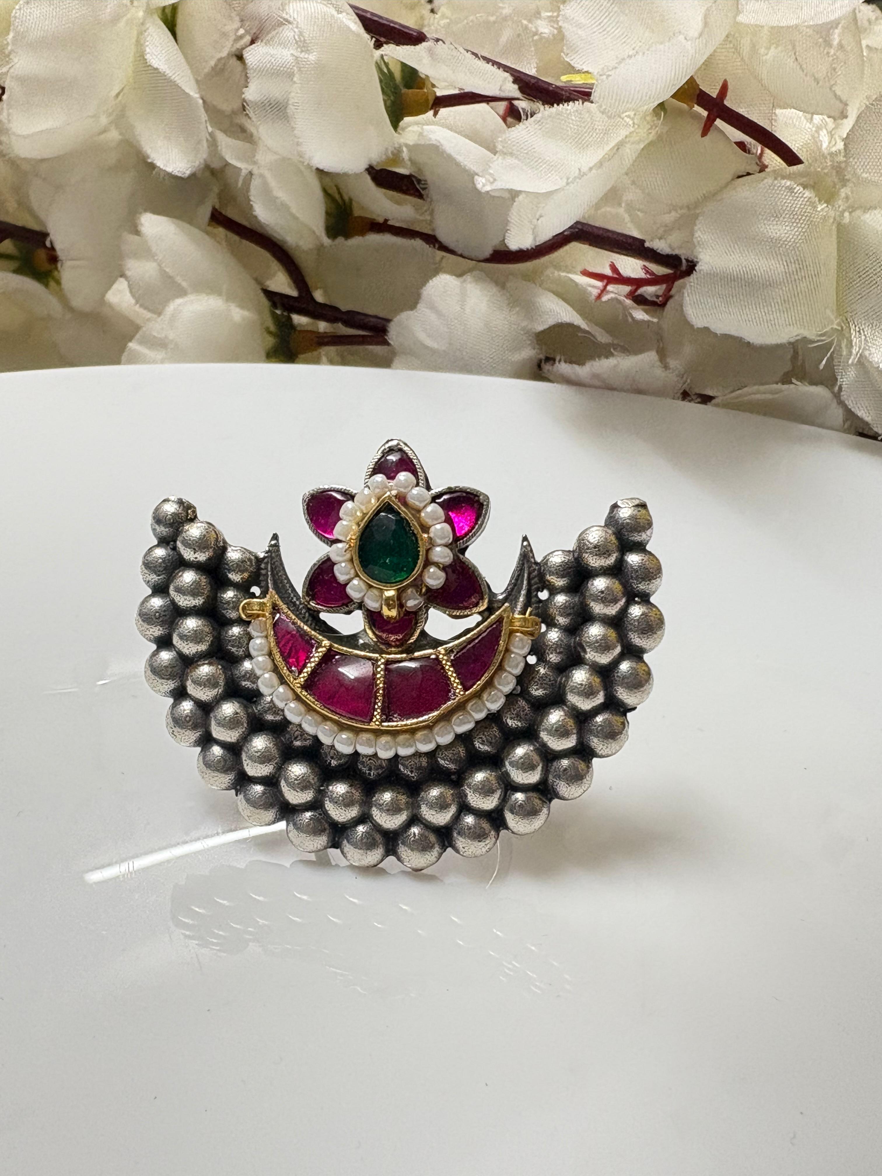 KUNDAN MULTICOLOURED FINGER RINGS