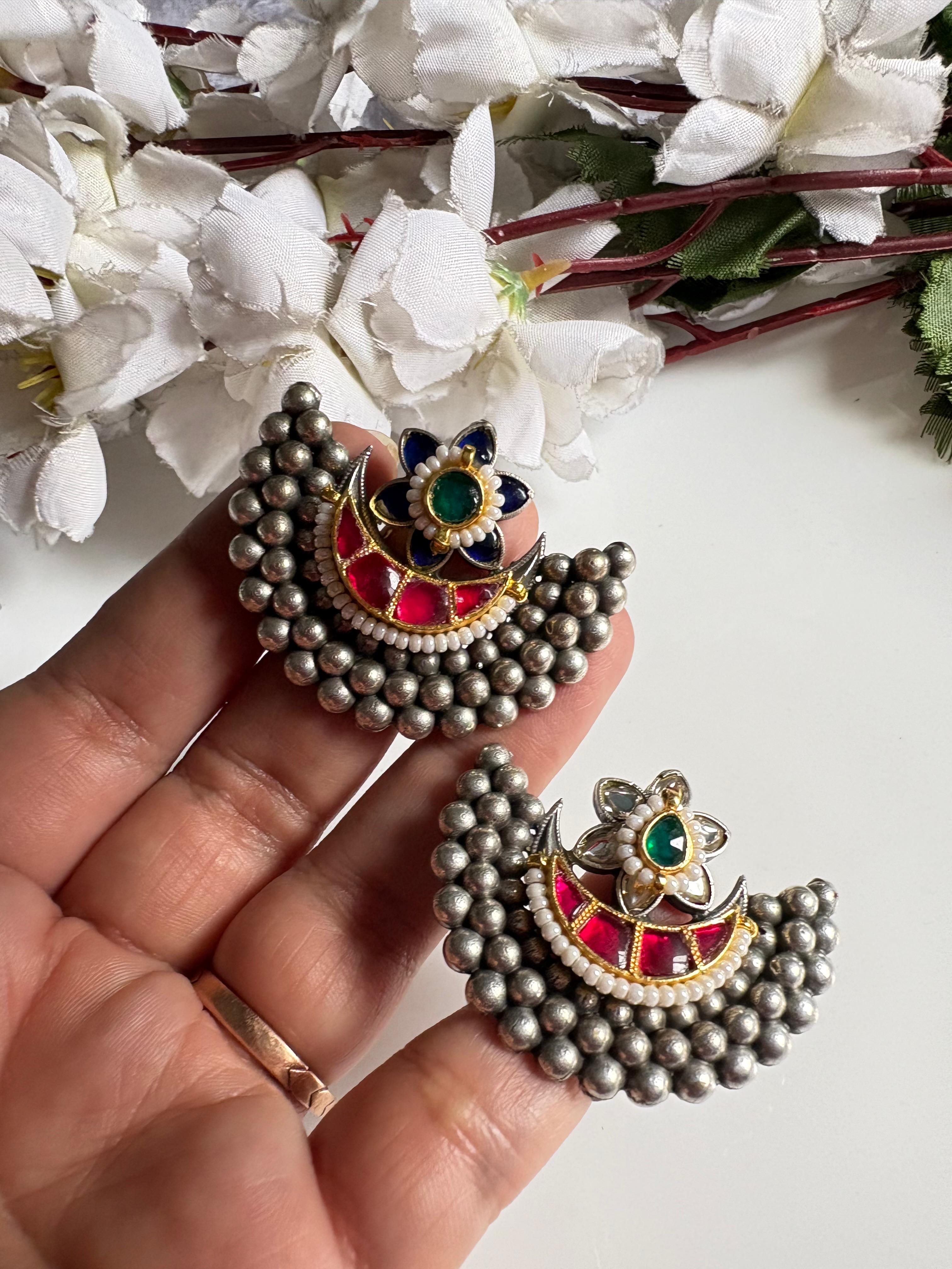 KUNDAN MULTICOLOURED FINGER RINGS