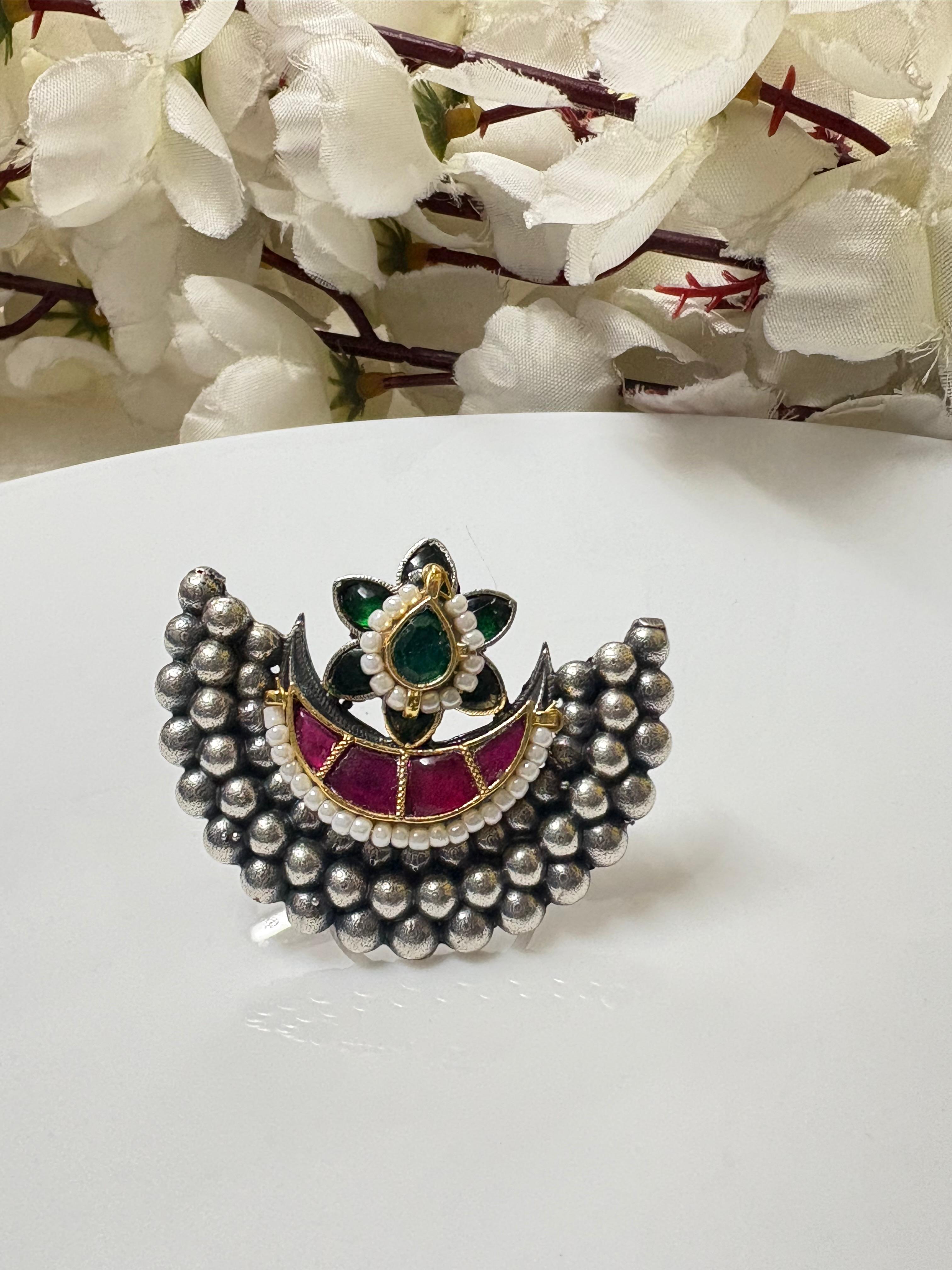 KUNDAN MULTICOLOURED FINGER RINGS
